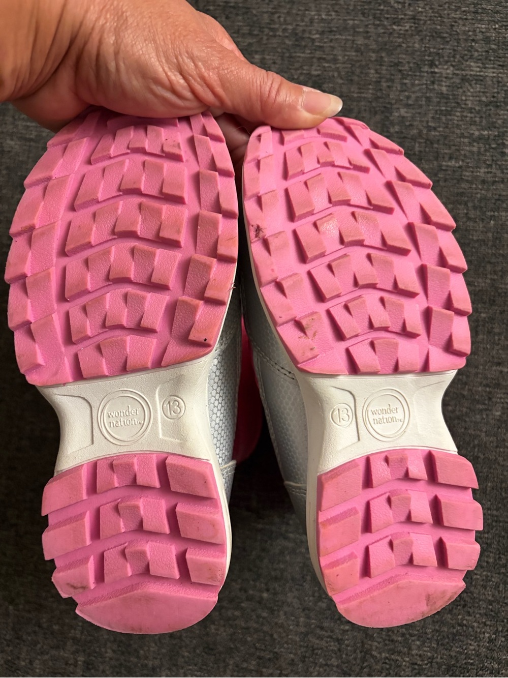 Child’s size 13 wonder nation Pink & Silver Kids Snow Boots w/Snowflake Print - Picture 8 of 8